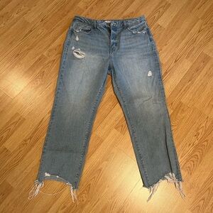 Flying Monkey raw hem jeans
